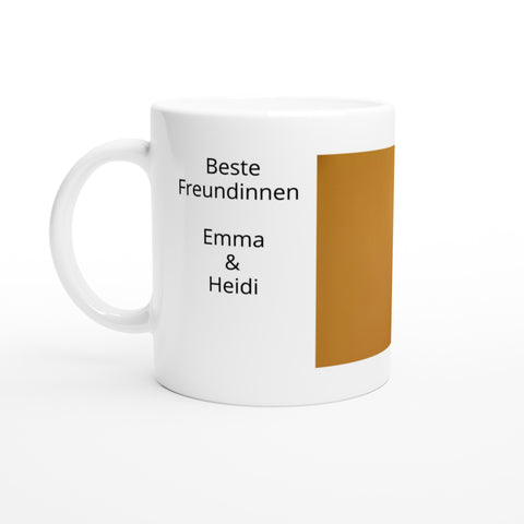 Tasse mit Foto und Text