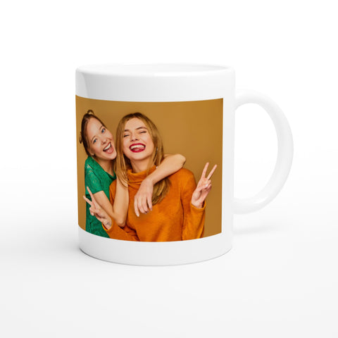 Tasse mit Foto und Text