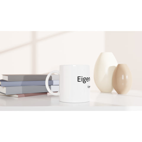 Weiße Tasse mit Text | 330ml