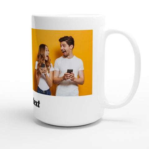 Tasse mit 2 Fotos und Text bedrucken